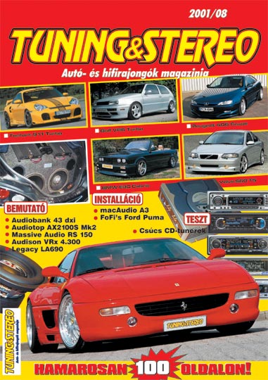 A 2001. j�lius-augusztusi sz�m c�mlapja