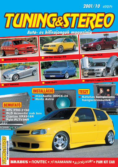 A 2001. okt�beri sz�m c�mlapja